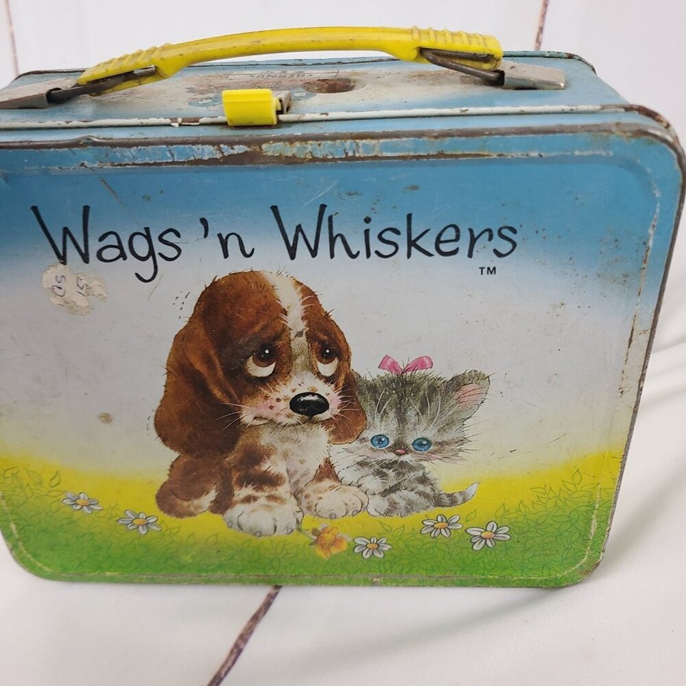 Vintage 1978 Wags 'N Whiskers Metal Lunch Box with ‎ NO Thermos - Picture 6 of 13